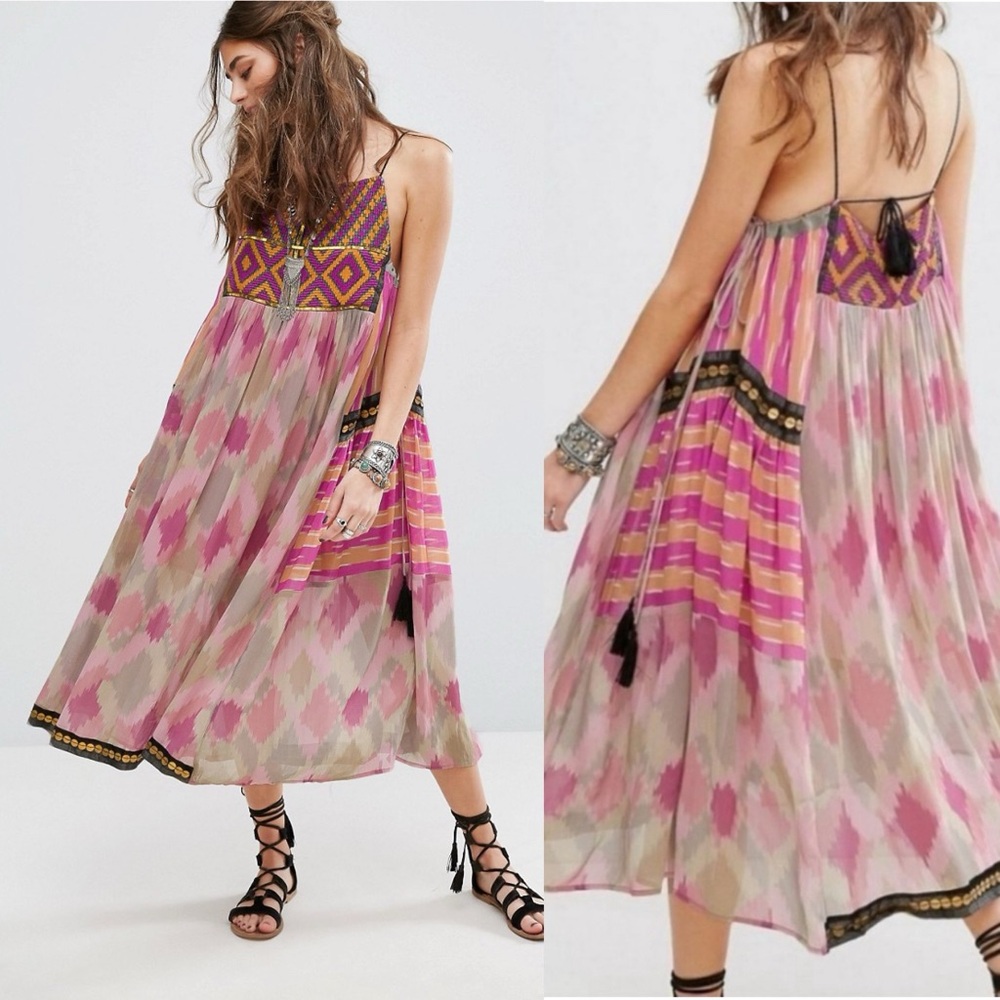 Free People Home Sweet Home Midi Dress - Picture 1 of 7